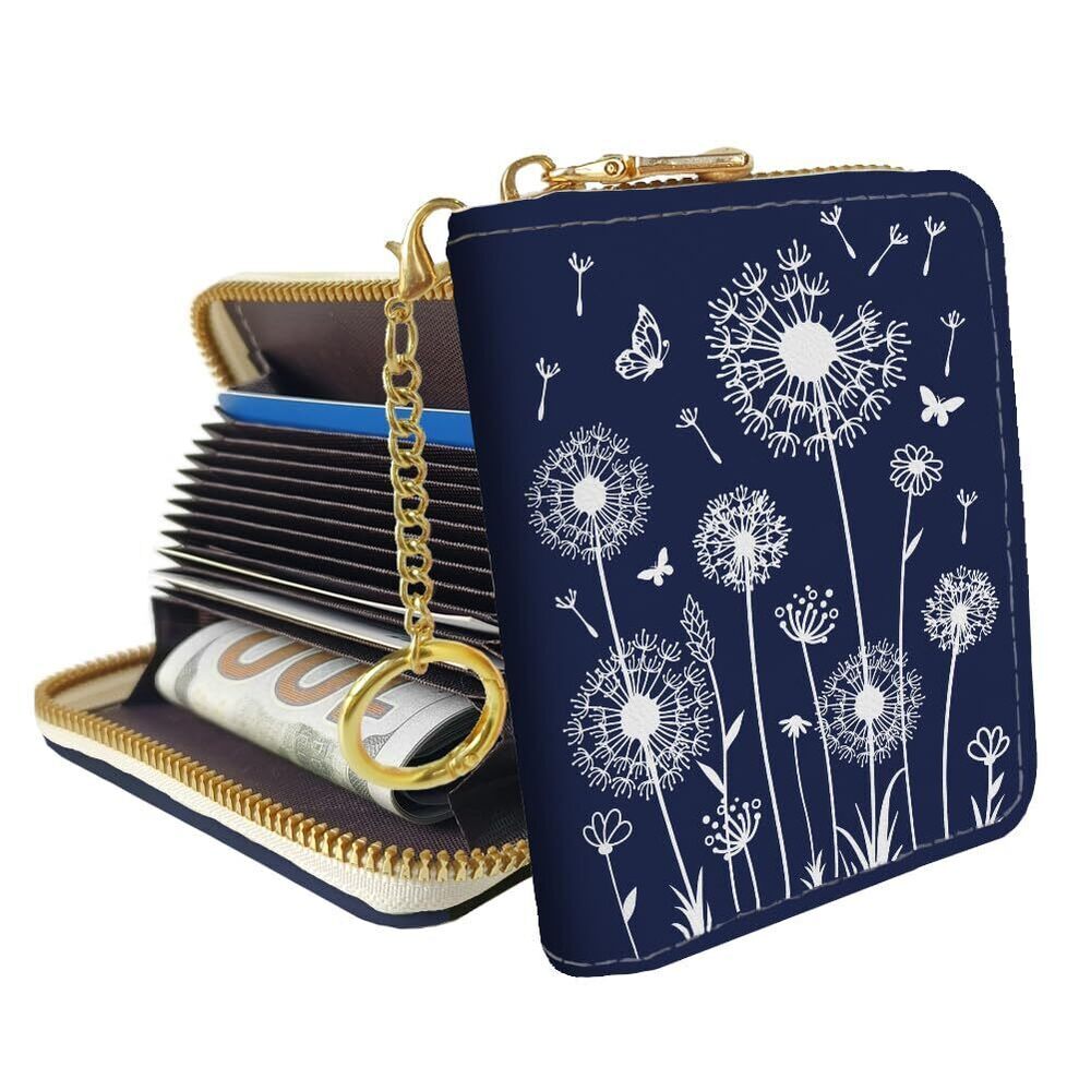 4818 Dandelion Credit Card Wallets - Small Credit Card Holder RFID Blocking